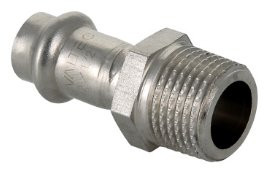Пресс-фитинг из нержавеющей стали с наружной резьбой Valtec 12х1/2