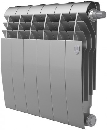 Биметаллический радиатор Royal Thermo BiLiner 350 Silver Satin VR80 - 6 секц.