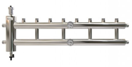 Распределительный коллектор с гидрострелкой GSK25-4.1 60 кВт 4+1 контур