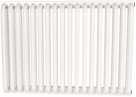 Стальной трубчатый радиатор 2-колончатый Rommer RST 2050/18 боковое подключение RAL9016