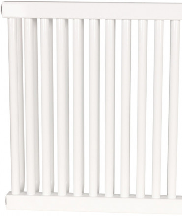 Стальной трубчатый радиатор 2-колончатый Rommer RST 2050/18 боковое подключение RAL9016