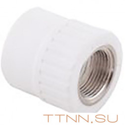 Муфта РосТурПласт PN25 комбинированная, внутр. резьба (под ключ) 90х3&quot; арт.28762