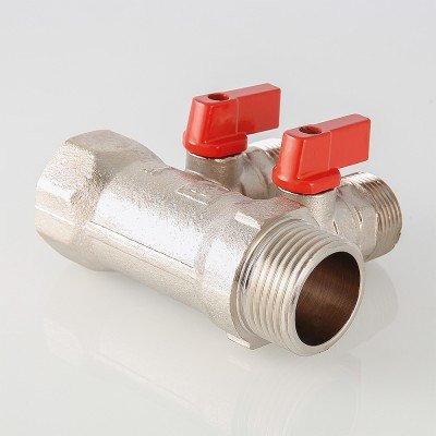 Коллектор с отсекающими кранами Valtec 1&quot;х3 выхода Евроконус 3/4 VTc.580.NE.0603