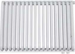 Стальной трубчатый радиатор 2-колончатый Rommer RST 2050/18 нижнее правое подключение RAL9016