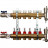 Для отопления STOUT Коллектор регулируемый с расходомерами 1/3/4x6