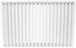 Стальной трубчатый радиатор 2-колончатый Rommer RST 2050/20 боковое подключение RAL9016