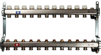 Коллектор с запорными клапанами STOUT SMS-0932-000011